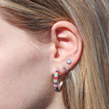 Mosaic Inlay Earring Medium - #1