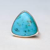 Triangle Turquoise Ring - Adjustable