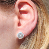 Opal Inlay Eye Studs