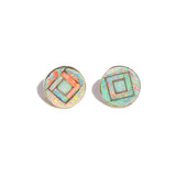 Opal Inlay Eye Studs