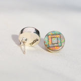 Rainbow Inlay Studs