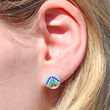 Rainbow Inlay Studs