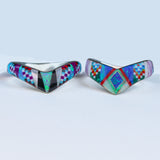 V Mosaic Inlay Ring