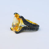 Octopus Citrine Treasure Ring