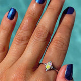 Ethiopian Opal Crystal Star Ring