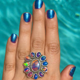 Aurora Borealis Opal Ring