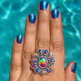 Aurora Borealis Opal Ring