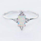 Ethiopian Opal Crystal Star Ring