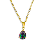 Mini Peacock Mystic Topaz Stunner Necklace