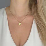 astrology gold filled charm necklace waterproof gold plated stainless steel