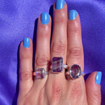 Custom natural Fluorite ring solid .925 sterling silver