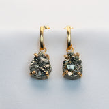 Pyrite Teardrop Earrings