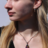 Rainbow Rock Crystal Necklace