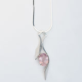 Rose Quartz Sculpture Necklace