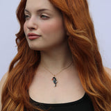 Enamel Seahorse Necklace