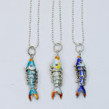 Enamel Koi Fish Necklace - Small