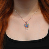 Mosaic Butterfly Necklace