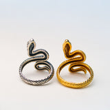 Large Snake Adjustable Ring