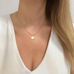 astrology gold filled charm necklace waterproof gold plated stainless steel