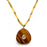 Tiger's Eye Statement Necklace
