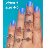 Tiny Watermelon Tourmaline Ring