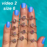 Tiny Watermelon Tourmaline Ring