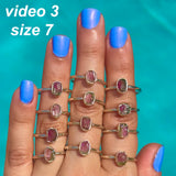 Tiny Watermelon Tourmaline Ring