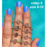 Tiny Watermelon Tourmaline Ring