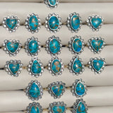 Turquoise Scalloped Border Ring