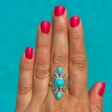 Turquoise Trio Ring