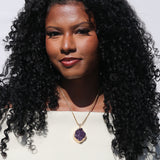 Amethyst Cluster Necklace #1