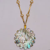 Zinnia Carved Abalone Necklace