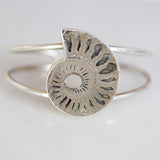 Metal Ammonite Artisan Cuff - large