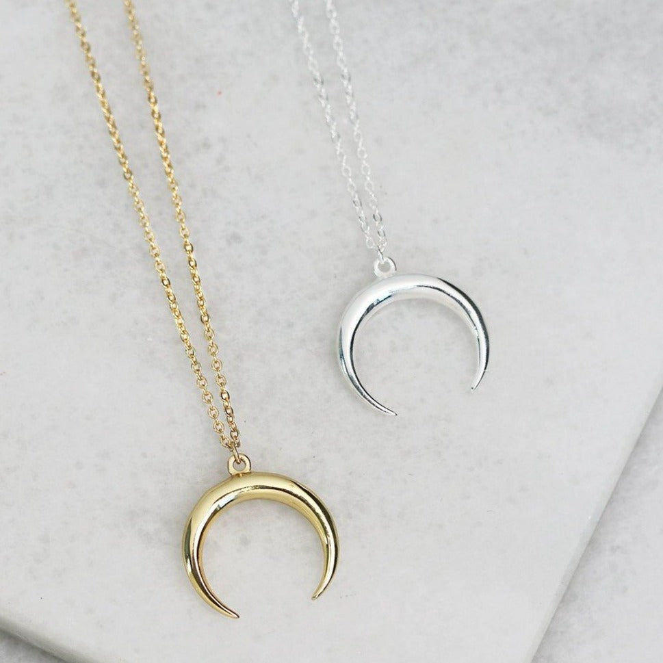 Horn on sale moon necklace