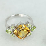 Crown Jewels Rings - Citrine & Peridot