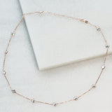 Rose Gold Crystal Layer Necklaces