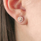 Opal Crystal Studs
