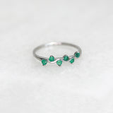 Gemstone Vine Stacker Ring