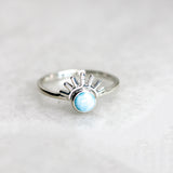 Larimar Sunrise Ring