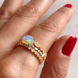 Tiny Princess Opal Ring