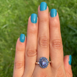 Tanzanite Flower Ring