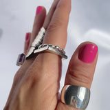High Polish Cuff Ring - Adjustable