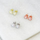 Opal Crystal Studs