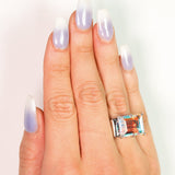 Square Princess Ring - Mystic Topaz