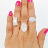 Prong Set Moonstone Rings
