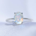 dainty natural moonstone ring 925 sterling silver