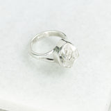 Herkimer Diamond Ring - Split band -size 7