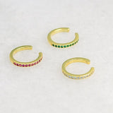 Thin Crystal Ear Cuff