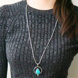 Turquoise Pendulum Necklace