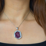 Amethyst Quartz Trapiche Necklace